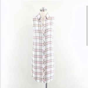 The laundry room plaid button down shirt dress